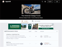 Tablet Screenshot of americandawgs.myfineforum.org